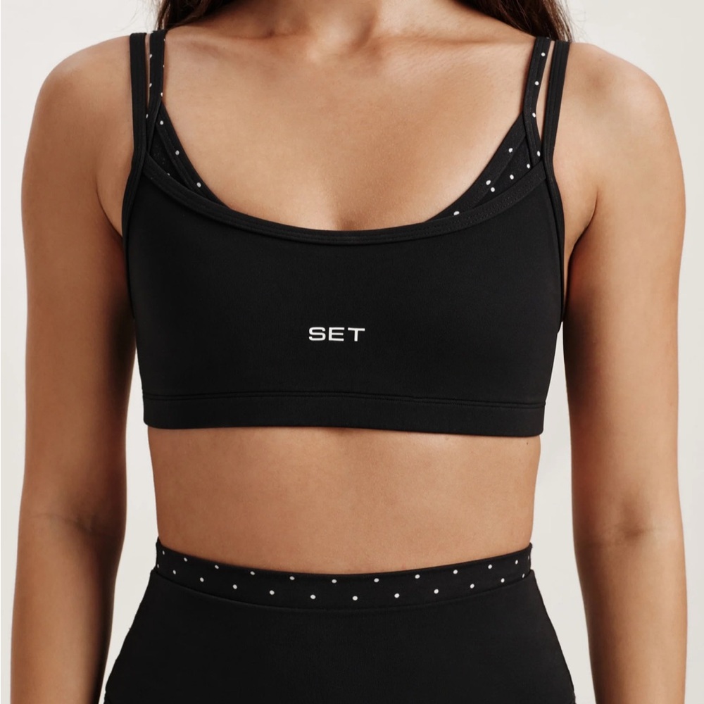 SET ACTIVE Dalmation Bra and Leggings set